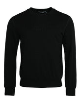 Dolce & Gabbana Black Cotton Long Sleeves Sweatshirt Sweater -   -  Dolce & Gabbana.